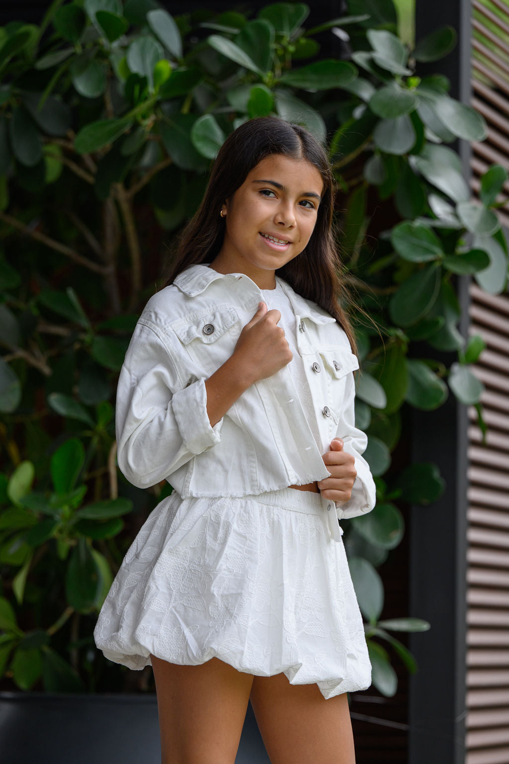 Chaqueta Blanca Brillante