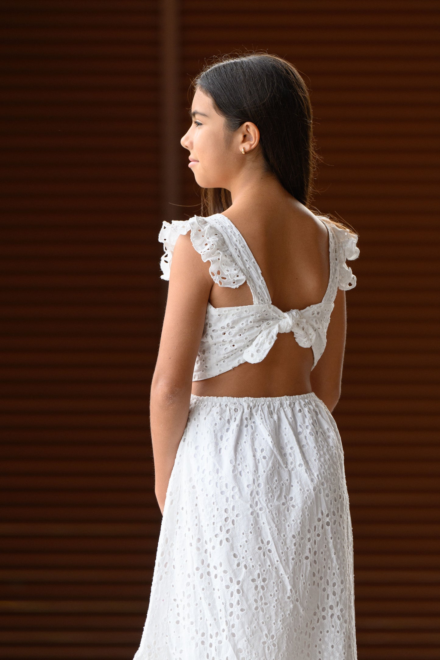 Vestido Ojalillo Cola Pato